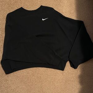 Nike Black Crewneck with White Swoosh